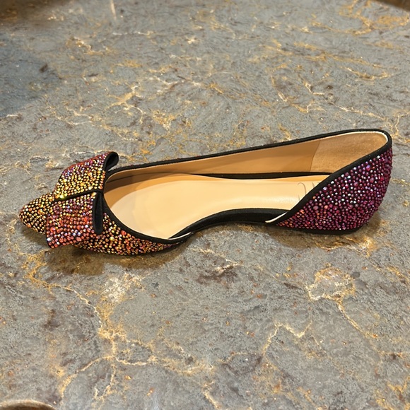 NWOT I.N.C. International Concepts pink ombré rhinestone flats, size 6.5. - Picture 3 of 13